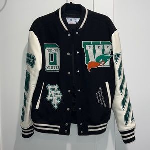 Off-White Embr Patches Woman Varsity Jacket